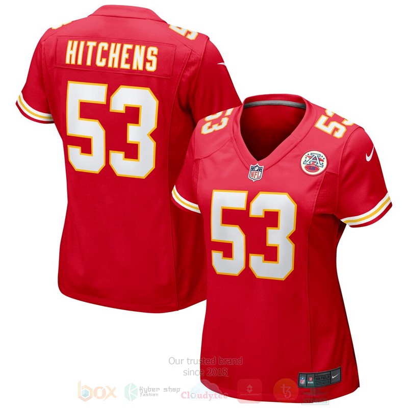BEST Kansas City Chiefs Anthony Hitchens Red Jersey Football