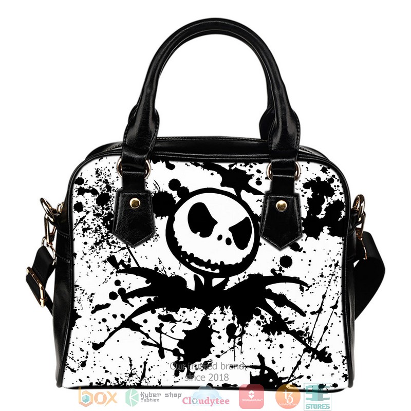 Jack Skellington Leather Handbag word2
