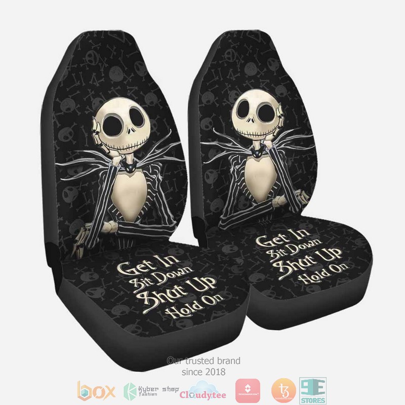 NEW Jack Skellington Nightmare Get In Sit Down Seat Covers 4 NEW Jack Skellington Nightmare Get In Sit Down Seat Covers word3