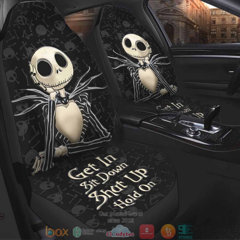 NEW Jack Skellington Nightmare Get In Sit Down Seat Covers 1 NEW Jack Skellington Nightmare Get In Sit Down Seat Covers word3