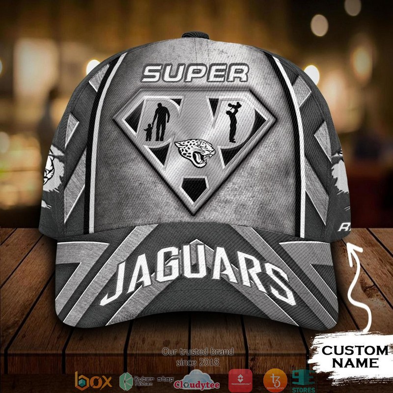 Jacksonville Jaguars NFL Superman Dad Custom Name Cap word2