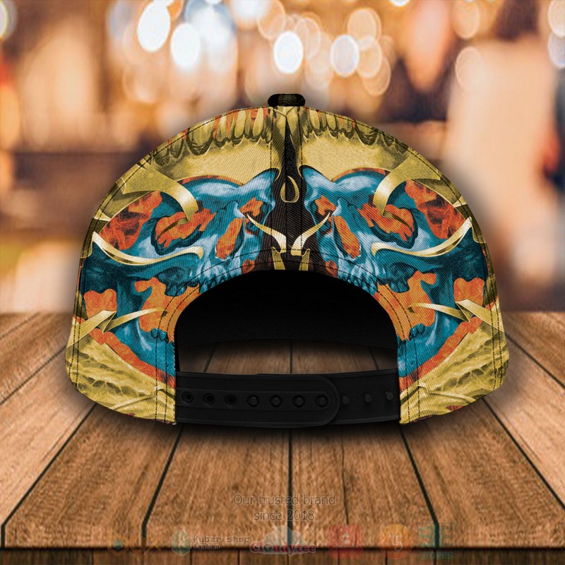 BEST Jacksonville Jaguars Skull Custom Yellow Classic Cap 4 BEST Jacksonville Jaguars Skull Custom Yellow Classic Cap word2