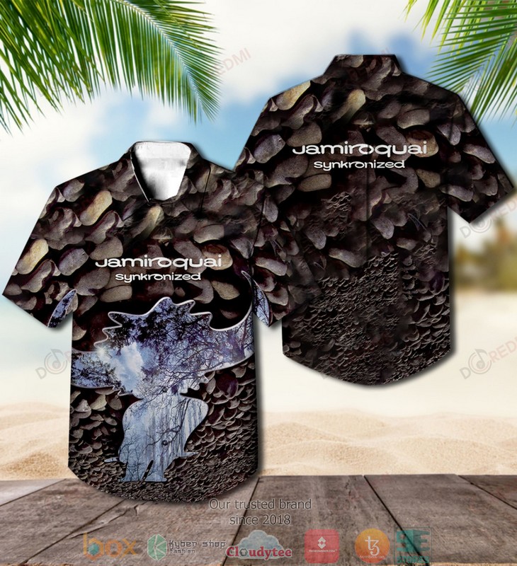 Jamiroquai Synkronized Short Sleeve Hawaiian Shirt 2 Jamiroquai Synkronized Short Sleeve Hawaiian Shirt word2