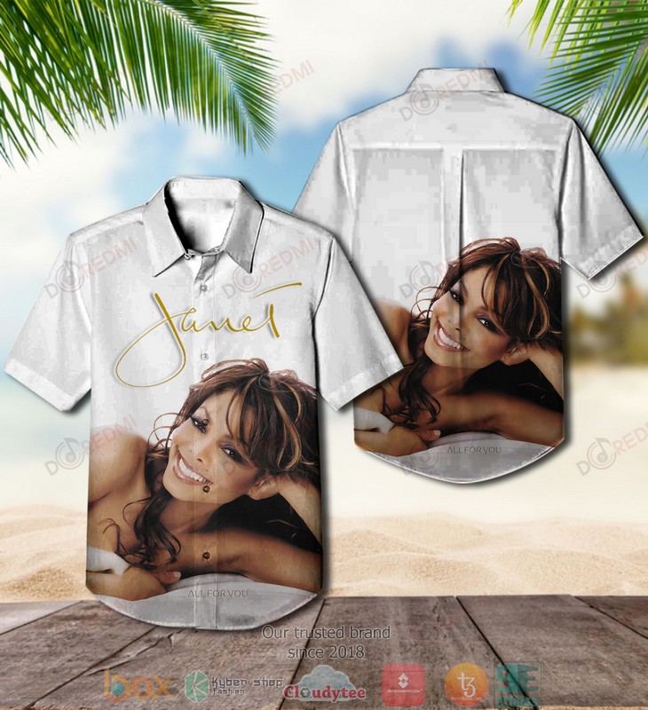 BEST Janet Jackson All For You Aloha Shirt
