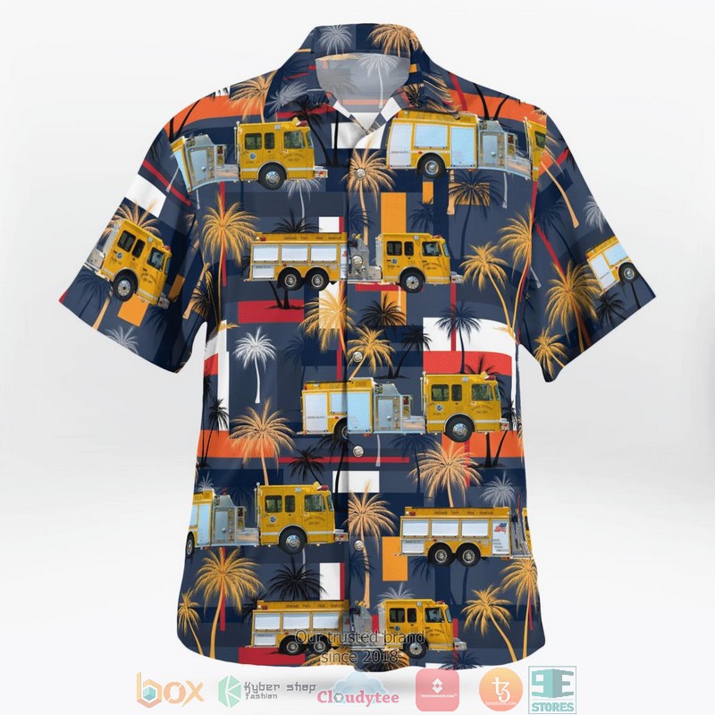 NEW Jerome Township Fire Department Sanford Michigan Aloha Shirt 2 NEW Jerome Township Fire Department Sanford Michigan Aloha Shirt word3