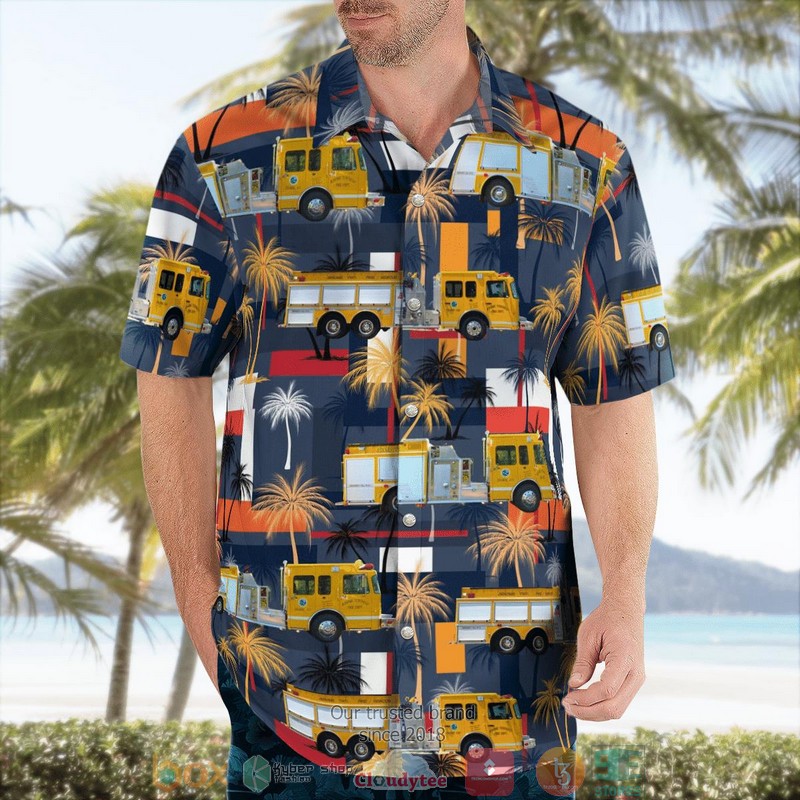 NEW Jerome Township Fire Department Sanford Michigan Aloha Shirt 3 NEW Jerome Township Fire Department Sanford Michigan Aloha Shirt word3