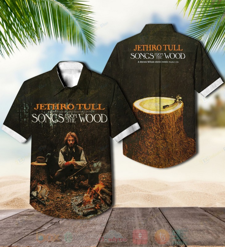 BEST Jethro Tull Songs from the Wood Album Aloha Hawaiian Shirt