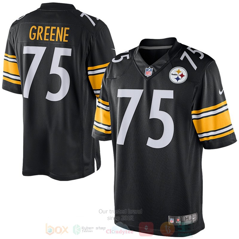 BEST Joe Greene Black Pittsburgh Steelers Retired Jersey Football word3