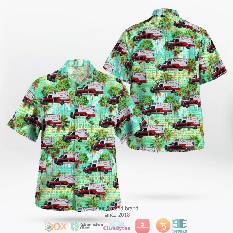 Johnstown Pennsylvania Conemaugh Township EMS Hawaiian Shirt word3