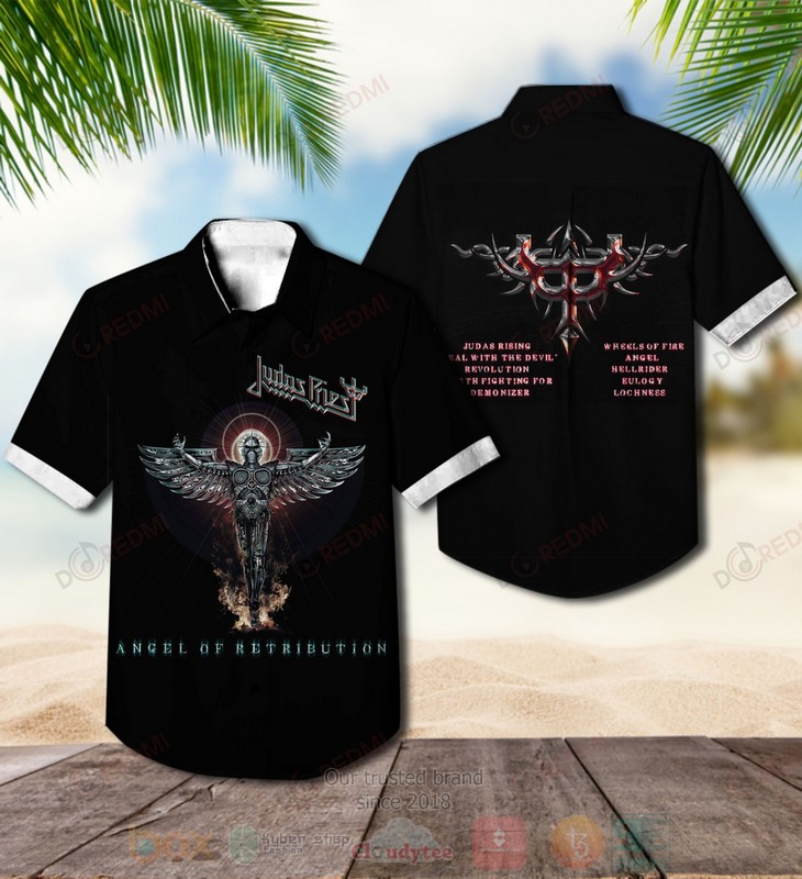 BEST Judas Priest Angel of Retribution Album Aloha Hawaiian Shirt