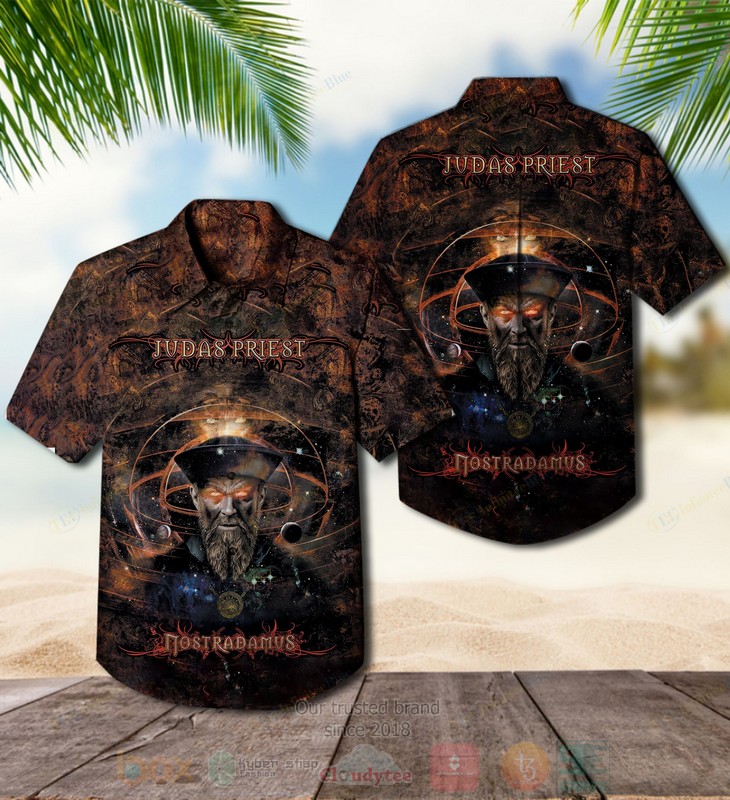 BEST Judas Priest Nostradamus Album Aloha Hawaiian Shirt