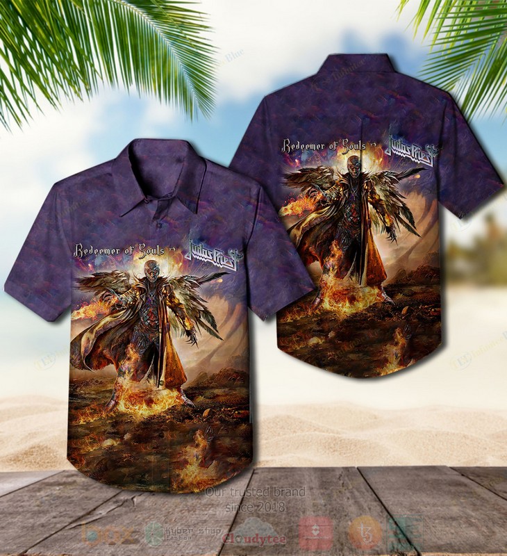 BEST Judas Priest Redeemer of Souls Album Aloha Hawaiian Shirt