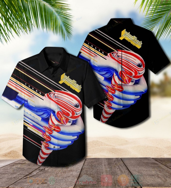 BEST Judas Priest Turbo Album Aloha Hawaiian Shirt