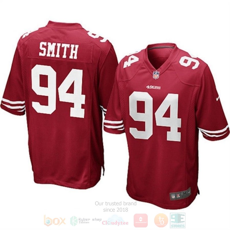 BEST Justin Smith San Francisco 49ers Jersey Football word3