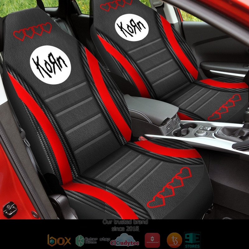 KORN Red Heart Car Seat Covers