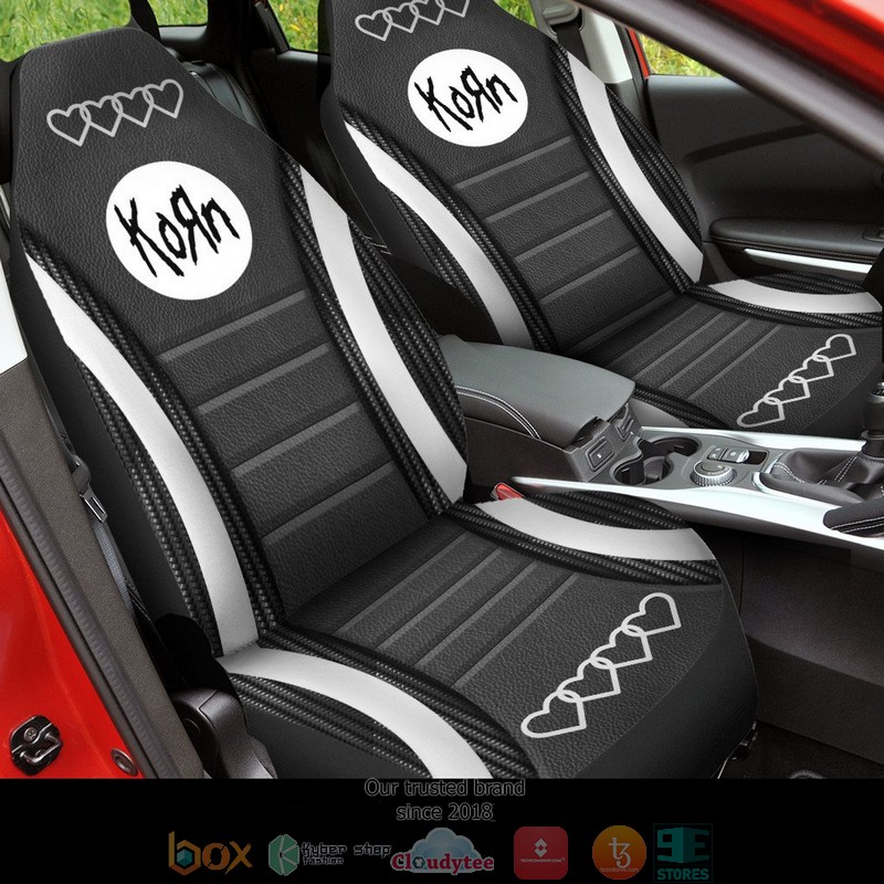 KORN Silver Heart Car Seat Covers