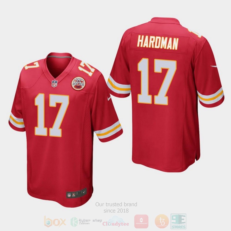 BEST Kansas City Chiefs 17 Mecole Hardman 2019 Draft Red Jersey Football word2