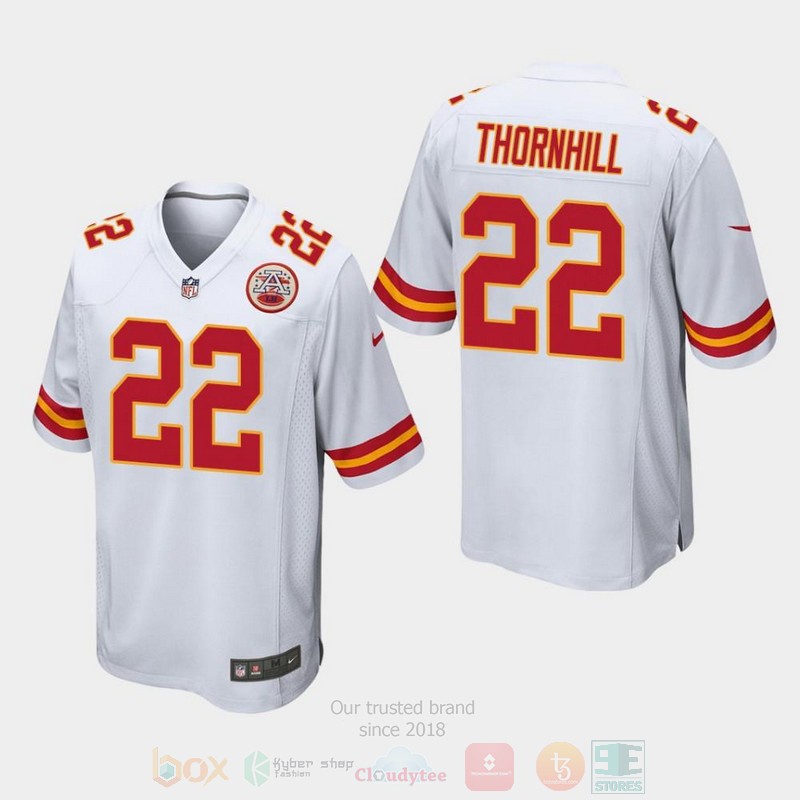 BEST Kansas City Chiefs 22 Juan Thornhill 2019 Draft White Jersey Football word3