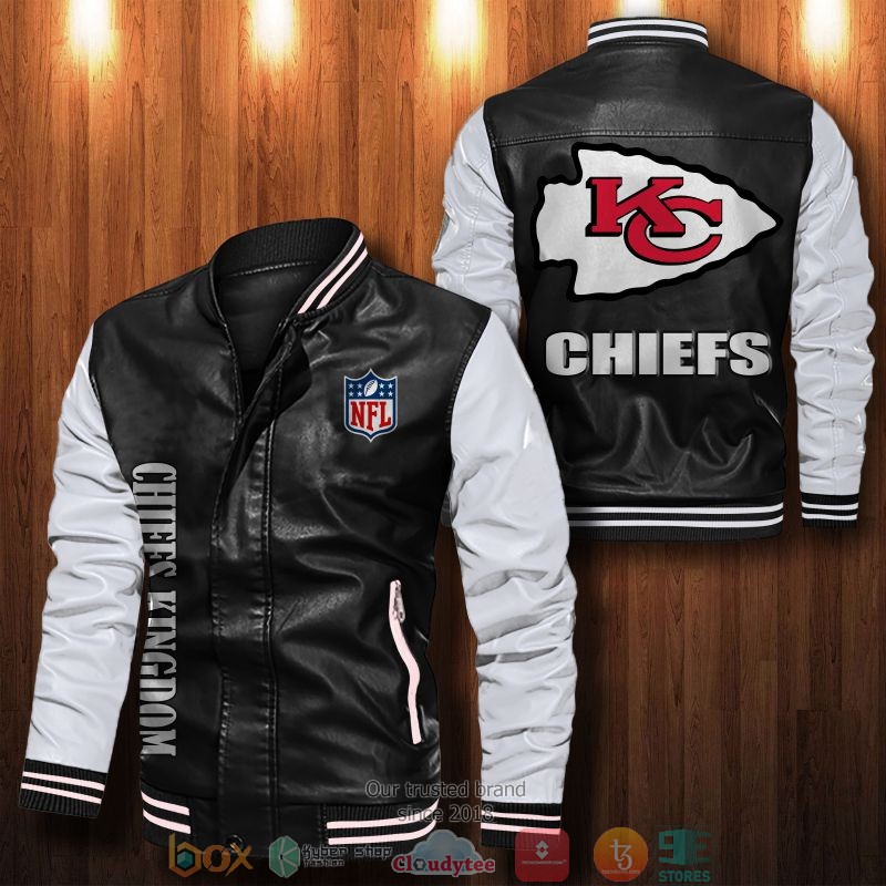 NEW Kansas City Chiefs Bomber Leather Jacket