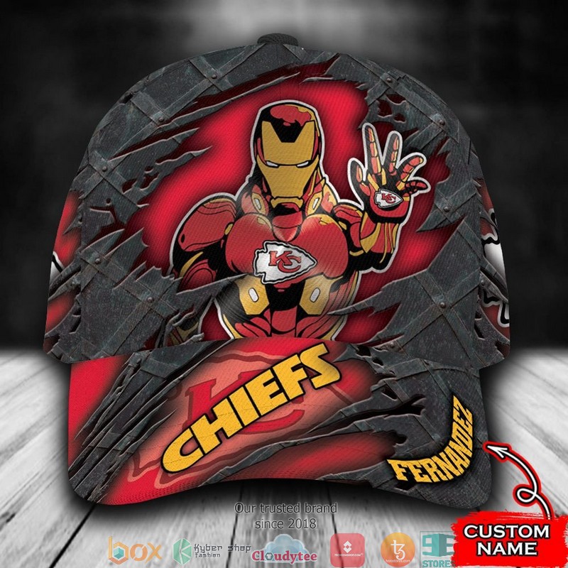 Kansas City Chiefs Iron Man NFL Custom Name Cap 9 Kansas City Chiefs Iron Man NFL Custom Name Cap word2