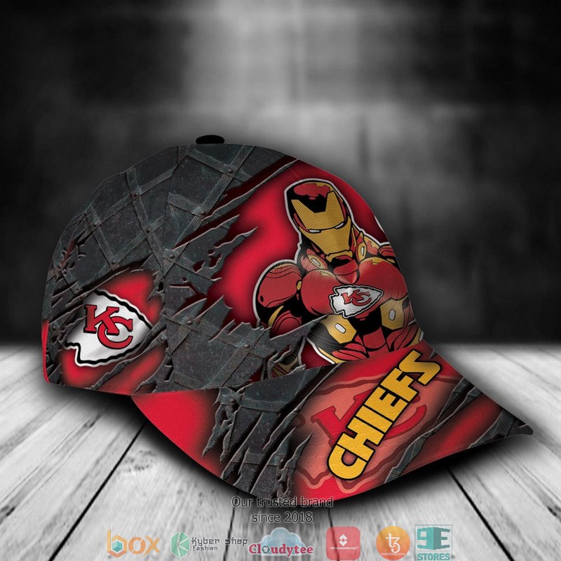 Kansas City Chiefs Iron Man NFL Custom Name Cap 2 Kansas City Chiefs Iron Man NFL Custom Name Cap word2