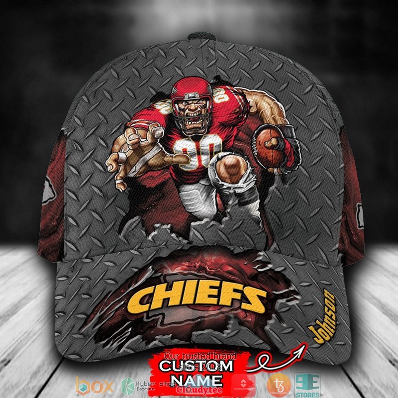 Kansas City Chiefs Mascot NFL Custom Name Cap word1