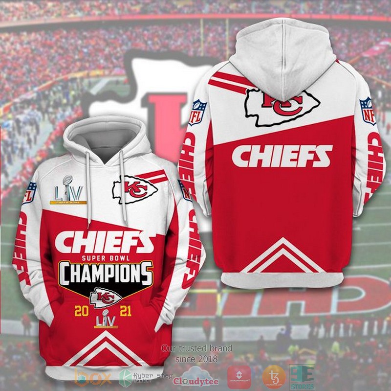 NEW Kansas City Chiefs Super Bowl LIV Champions 2021 3D Hoodie 3 NEW Kansas City Chiefs Super Bowl LIV Champions 2021 3D Hoodie word3