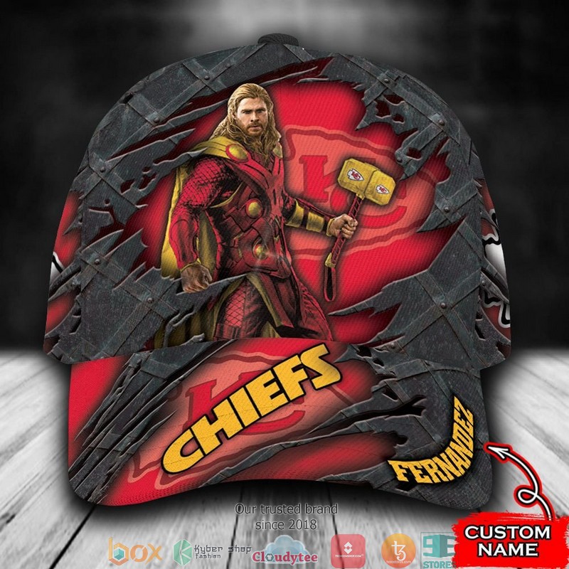 Kansas City Chiefs Thor NFL Custom Name Cap 8 Kansas City Chiefs Thor NFL Custom Name Cap word2