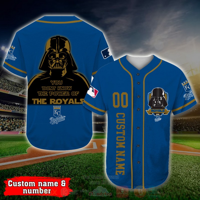 BEST Kansas City Royals, Darth Vader Custom AOP Baseball Jersey word2