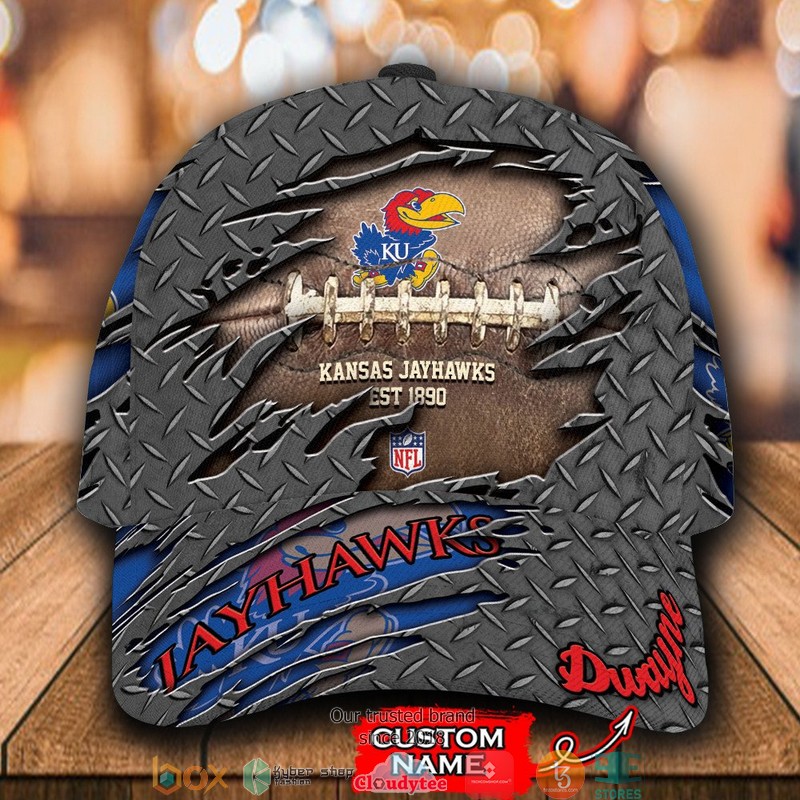 Kansas Jayhawks Luxury NCAA1 Custom Name Cap word3