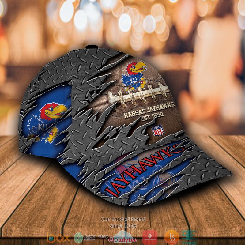 Kansas Jayhawks Luxury NCAA1 Custom Name Cap 2 Kansas Jayhawks Luxury NCAA1 Custom Name Cap word2