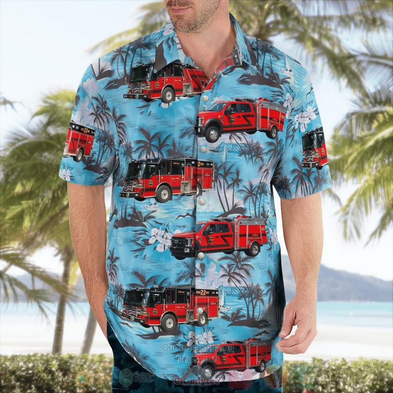 BEST Kansas, Johnson County Consolidated Fire District No.2 Station 22 3D Aloha Shirt word1