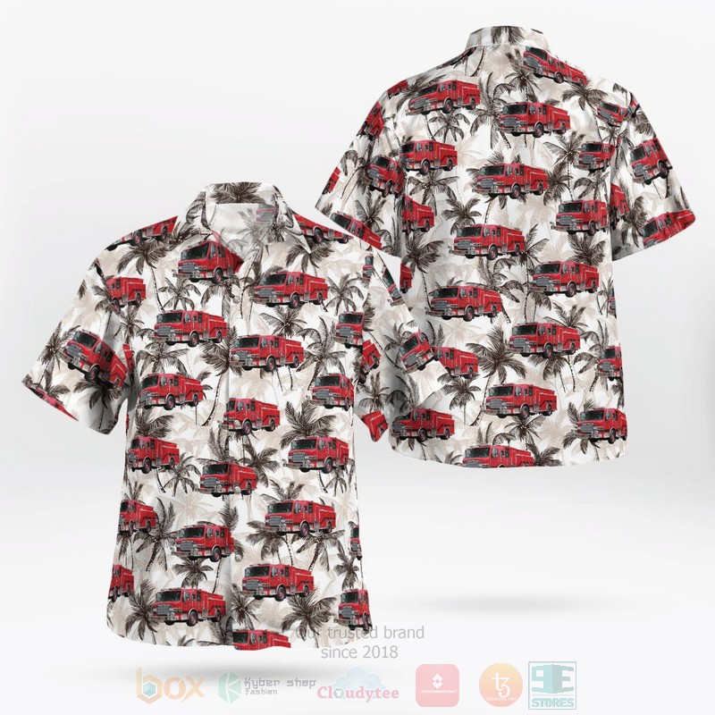 BEST Kansas, Johnson County Fire Dist. 2 Station 81 3D Aloha Shirt word1