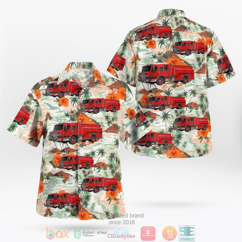 Kansas Johnson County Fire Dist. 2 Station 82 Hawaii 3D Shirt
