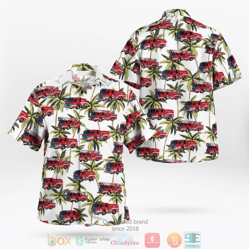Kansas Overland Park Fire Department Station 41 Hawaii 3D Shirt word1
