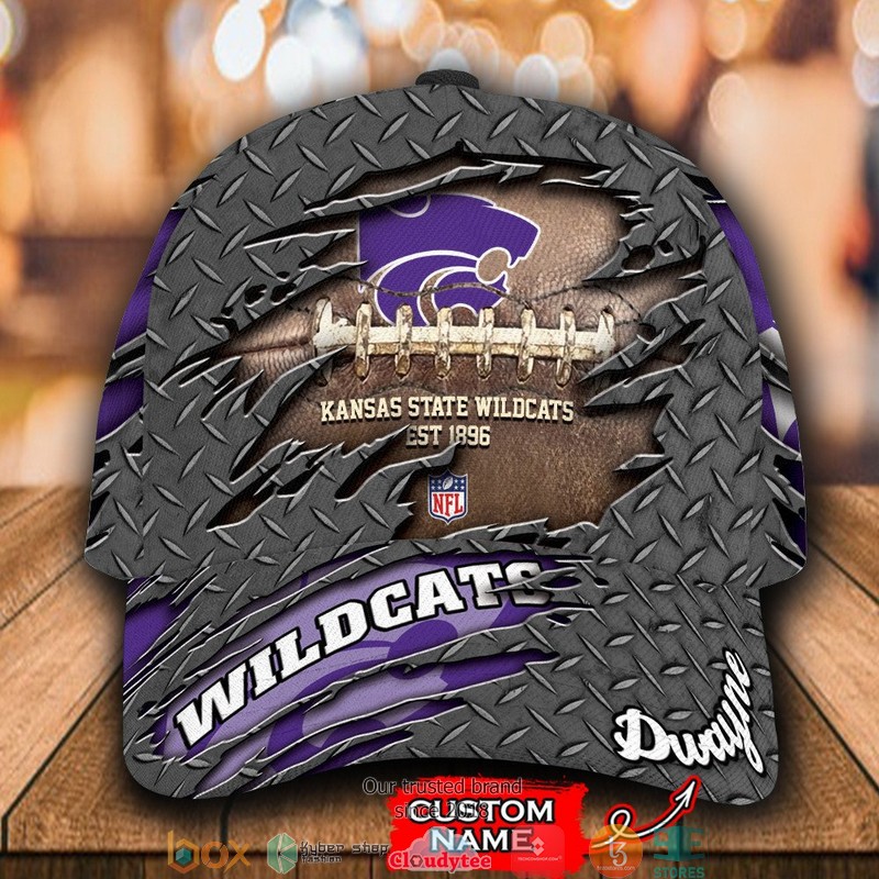 Kansas State Wildcats Luxury NCAA1 Custom Name Cap word3