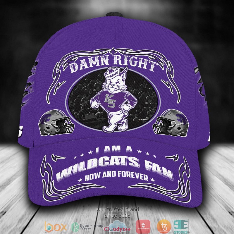 Kansas State Wildcats Mascot NCAA1 Custom Name Cap word3