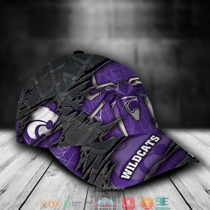 Kansas State Wildcats Spiderman NCAA1 Custom Name Cap 2 Kansas State Wildcats Spiderman NCAA1 Custom Name Cap word1