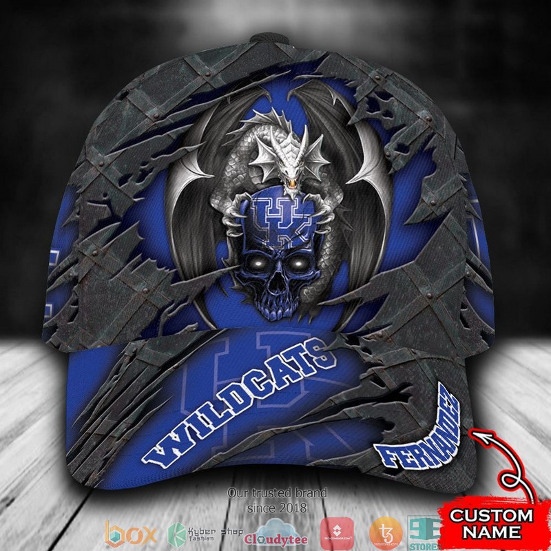 Kentucky Wildcats Dragon NCAA1 Custom Name Cap word1
