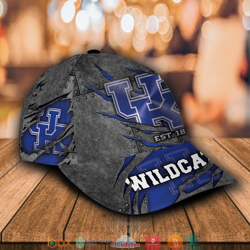 Kentucky Wildcats Luxury NCAA1 Grey Custom Name Cap 2 Kentucky Wildcats Luxury NCAA1 Grey Custom Name Cap word1