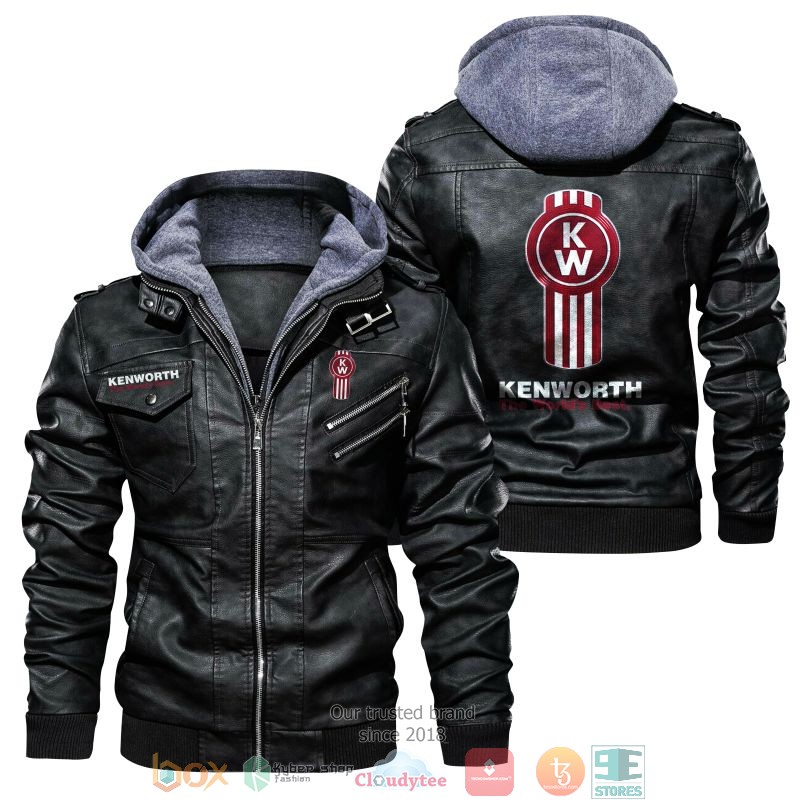 NEW Kenworth PU Leather Jacket 2 NEW Kenworth PU Leather Jacket word1