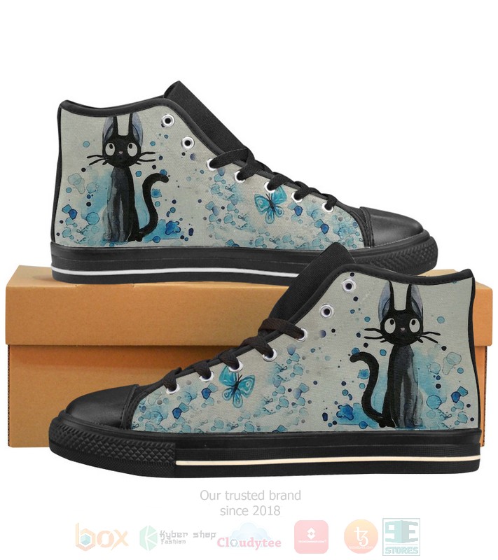 BEST Kiki la petite sorciere Jiji High Top Canvas Sneakers Shoes
