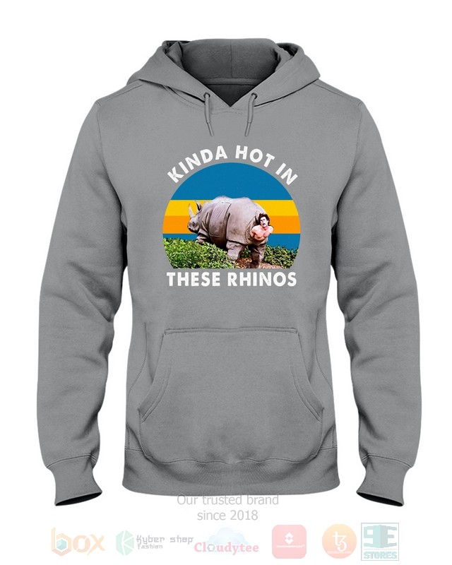 Kinda Hot In These Rhinos Funny Ace Ventura Hoodie, Shirt word1
