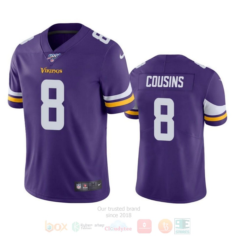 BEST Kirk Cousins Minnesota Vikings, Purple Jersey Football word2