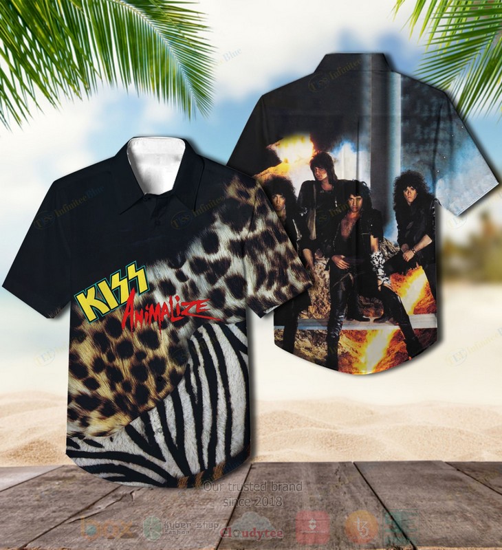 BEST Kiss Animalize Album Aloha Hawaiian Shirt