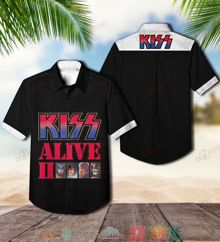 Kiss Band Alive II Short Sleeve Hawaiian Shirt 2 Kiss Band Alive II Short Sleeve Hawaiian Shirt word3