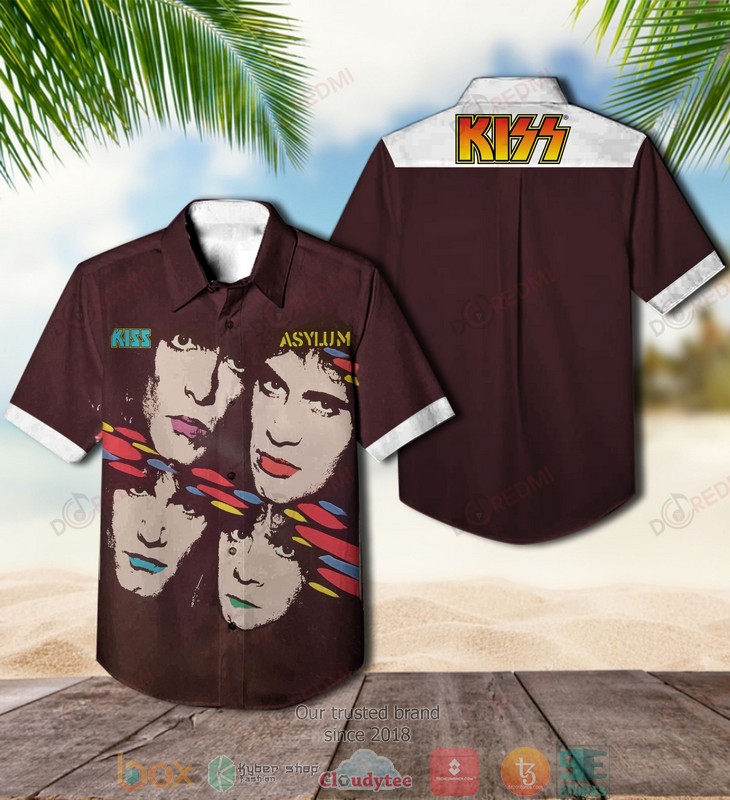 Kiss Band Asylum Short Sleeve Hawaiian Shirt 1 Kiss Band Asylum Short Sleeve Hawaiian Shirt word3