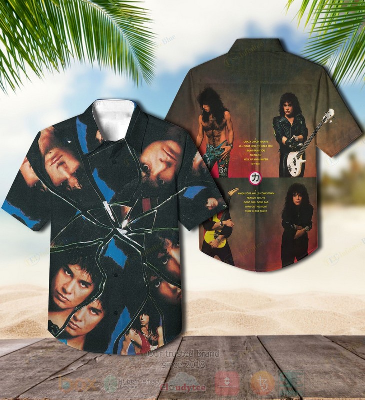 BEST Kiss Crazy Nights Album Aloha Hawaiian Shirt