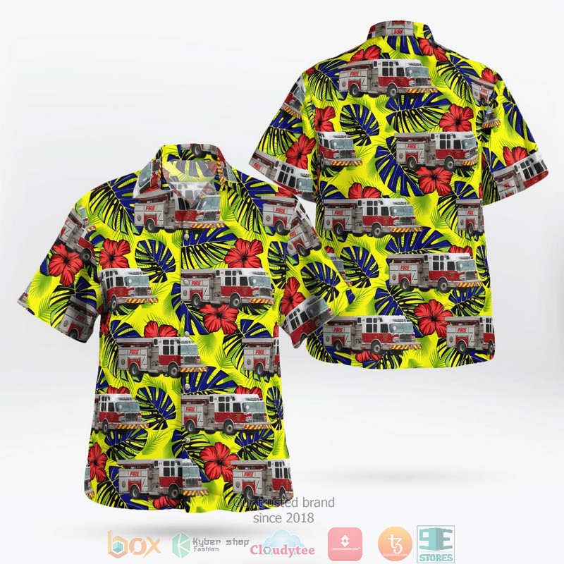Kitchener Fire Department Kitchener Ontario Canada Aloha Shirt