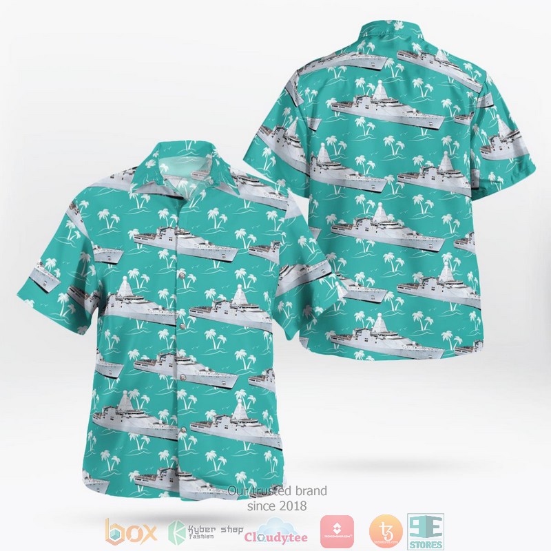 Koninklijke Marine HNLMS Friesland P842 Offshore Patrol Vessel Hawaiian Shirt 9 Koninklijke Marine HNLMS Friesland P842 Offshore Patrol Vessel Hawaiian Shirt word2